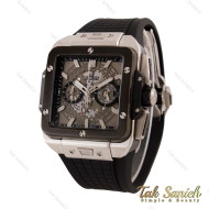 ساعت هابلوت مردانه مزبعی سیلور مشکی پشت شیشه ای Hublot-5571-G