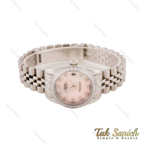 ساعت مچی رولکس زنانه استیل صفحه صورتی دورنگین Rolex-5578-L ساعت مچی رولکس زنانه استیل صفحه صورتی دورنگین Rolex-5578-L