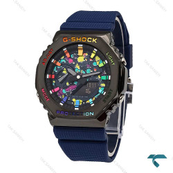 ساعت جی شاک GM2100 مردانه مشکی سرمه ای آبرنگ G-Shock-5833-G