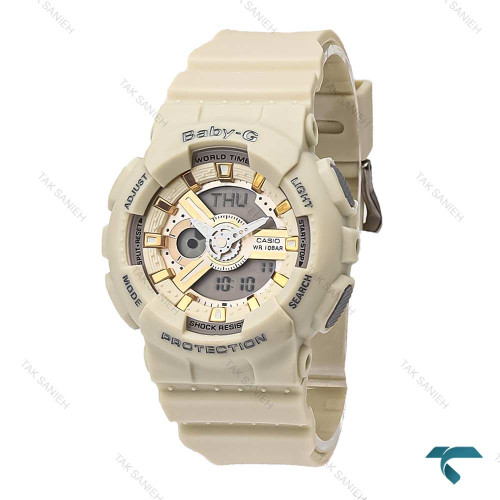 ساعت بیبی جی BA110GA زنانه کرمی Baby G-5836-G