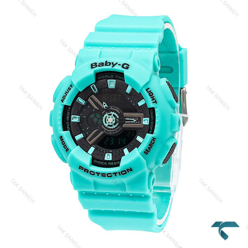ساعت بیبی جی BA110 زنانه آبی Baby G-5840-G