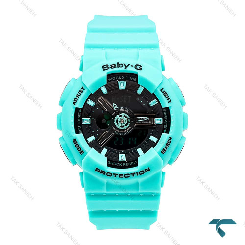ساعت بیبی جی BA110 زنانه آبی Baby G-5840-G ساعت بیبی جی BA110 زنانه آبی Baby G-5840-G