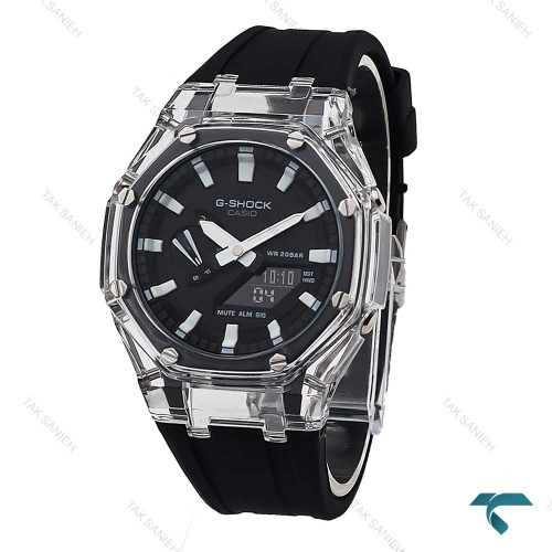  جی شاک GA2100 مردانه شیشه ای مشکی G-Shock-5844-G