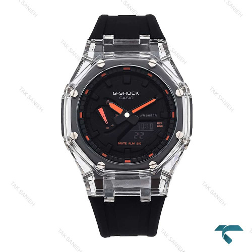 جی شاک GA2100 مردانه شیشه ای عقربه نارنجی G-Shock-5847-G جی شاک GA2100 مردانه شیشه ای عقربه نارنجی G-Shock-5847-G