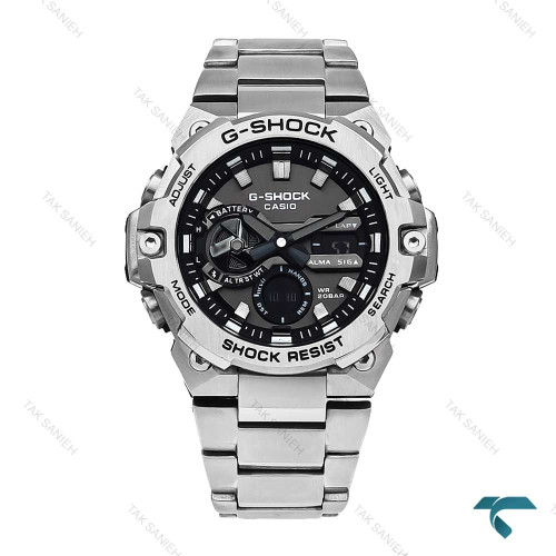 ساعت جی شاک GST-B400 مردانه فلزی سیلور مشکی Casio-5863-G ساعت جی شاک GST-B400 مردانه فلزی سیلور مشکی Casio-5863-G