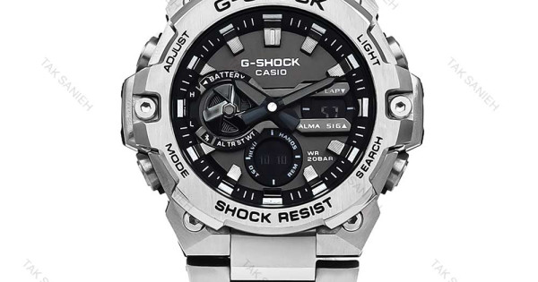 ساعت جی شاک GST-B400 مردانه فلزی سیلور مشکی Casio-5863-G