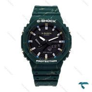 جی شاک GA2100 مردانه سبز طرحدار Casio-5864-G