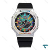 ساعت جی شاک GM2100 مردانه سیلور مشکی آبرنگ Casio-5868-G ساعت جی شاک GM2100 مردانه سیلور مشکی آبرنگ Casio-5868-G