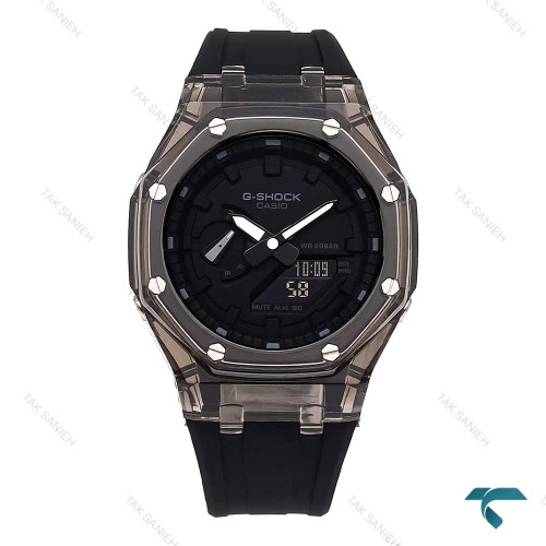 کاسیو جیشاک GA2100 مردانه شیشه ای دودی Casio-5968-G
