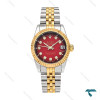 رولکس زنانه دورنگ طلایی صفحه قرمز مدیوم Rolex-5978-M-L رولکس زنانه دورنگ طلایی صفحه قرمز مدیوم Rolex-5978-M-L