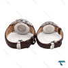 رومانسون ست سه موتوره سیلور بند چرم قهوه ای Romanson-5989-S رومانسون ست سه موتوره سیلور بند چرم قهوه ای Romanson-5989-S
