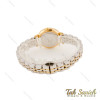 ساعت DW مینی زنانه گرد دورنگ طلایی ایندکس یونانی DW-5993-24-L