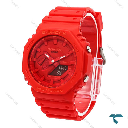 ساعت جیشاک GA2100 مردانه قرمز Casio-6041-L ساعت جیشاک GA2100 مردانه قرمز Casio-6041-L