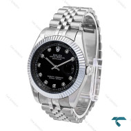 رولکس دیت جاست 2 مردانه استیل صفحه مشکی ایندکس نگین ROLEX-6063-G رولکس دیت جاست 2 مردانه استیل صفحه مشکی ایندکس نگین ROLEX-6063-G