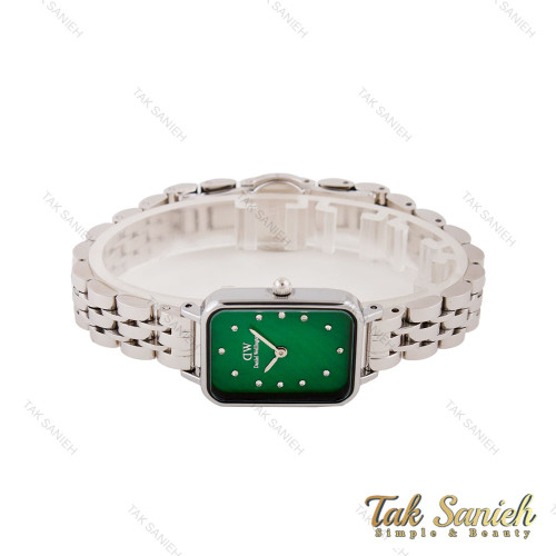 ساعت DW مستطیلی زنانه استیل صفحه سبز ایندکس نگین DW-5602-L ساعت DW مستطیلی زنانه استیل صفحه سبز ایندکس نگین DW-5602-L