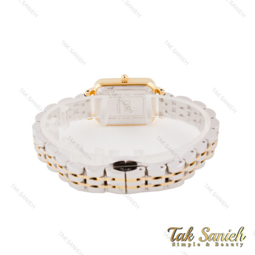 ساعت DW مستطیلی زنانه دورنگ طلایی سفید ایندکس نگین DW-5605-L ساعت DW مستطیلی زنانه دورنگ طلایی سفید ایندکس نگین DW-5605-L