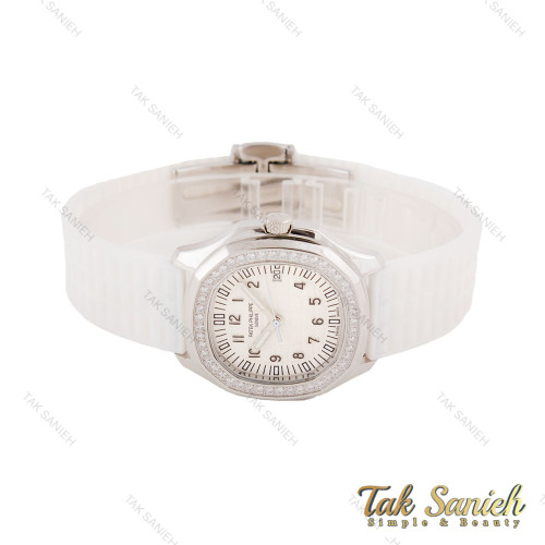 ساعت پتک فیلیپ Aquanaut زنانه سیلور سفید دورنگین Patek-5610-L ساعت پتک فیلیپ Aquanaut زنانه سیلور سفید دورنگین Patek-5610-L