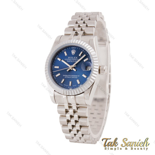 ساعت رولکس زنانه استیل صفحه سرمه ای ایندکس خط Rolex-5615-L ساعت رولکس زنانه استیل صفحه سرمه ای ایندکس خط Rolex-5615-L