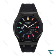 ساعت جیشاک GMA2100 مردانه مشکی رنگین کمانی G-Shock-6107-G