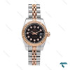 ساعت رولکس زنانه دورنگ رزگلد صفحه مشکی نگین اسمال Rolex-6111-L ساعت رولکس زنانه دورنگ رزگلد صفحه مشکی نگین اسمال Rolex-6111-L