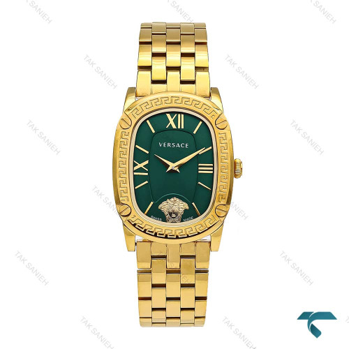 ساعت ورساچه Couture زنانه طلایی صفحه سبز Versace-6124-L ساعت ورساچه Couture زنانه طلایی صفحه سبز Versace-6124-L
