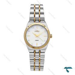 ساعت الکسا پریمیر 0106 زنانه دورنگ طلایی صفحه سفید Alexa-6131-L ساعت الکسا پریمیر 0106 زنانه دورنگ طلایی صفحه سفید Alexa-6131-L