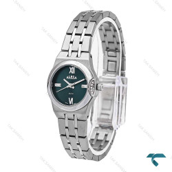 ساعت الکسا Special زنانه سیلور صفحه سبز Alexa-6138-L