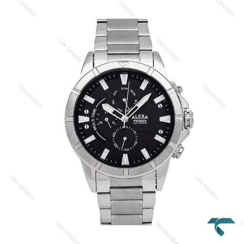 ساعت مچی الکسا پریمیر A0104 مردانه سیلور صفحه مشکی Alexa-6156-G ساعت مچی الکسا پریمیر A0104 مردانه سیلور صفحه مشکی Alexa-6156-G