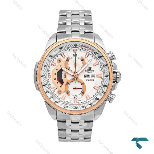 ساعت مچی ادیفایس Ef558 کاسیو رزگلد نقره ای Casio-6180-G