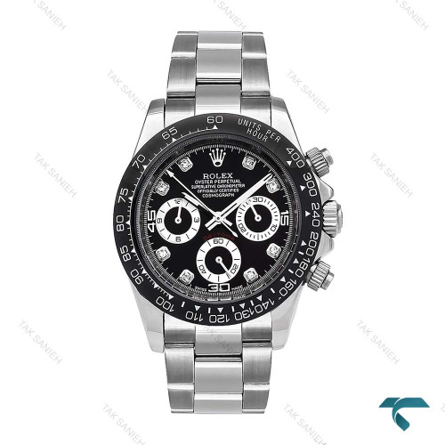 رولکس دیتونا مردانه استیل صفحه مشکی ایندکس نگین Rolex-6199-G رولکس دیتونا مردانه استیل صفحه مشکی ایندکس نگین Rolex-6199-G