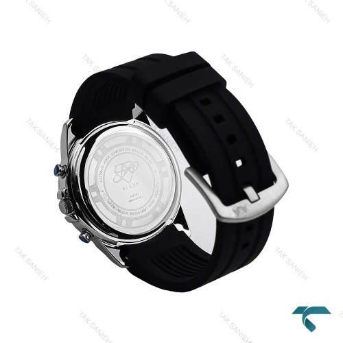 ساعت الکسا A0102 مردانه سه موتوره استیل مشکی Alexa-6211-G