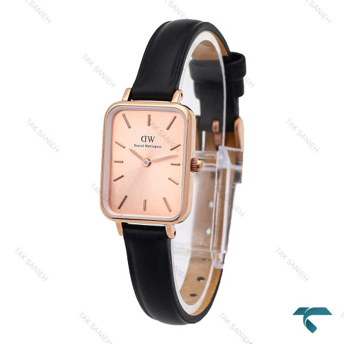 ساعت دنیل ولینگتون زنانه مستطیلی رزگلد بندچرم مشکی DW-6246-L ساعت دنیل ولینگتون زنانه مستطیلی رزگلد بندچرم مشکی DW-6246-L