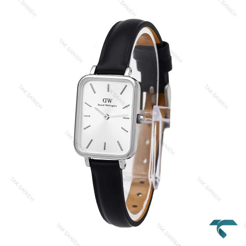 ساعت دنیل ولینگتون مستطیلی زنانه سیلور بند چرم مشکی DW-6249-L ساعت دنیل ولینگتون مستطیلی زنانه سیلور بند چرم مشکی DW-6249-L