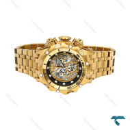 اینویکتا هیبرید مردانه طلایی صفحه اسکلتون مشکی Invicta-6254-G