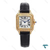 ساعت مچی کارتیه پنته زنانه طلایی بند چرم فول نگین Cartier-6273-L ساعت مچی کارتیه پنته زنانه طلایی بند چرم فول نگین Cartier-6273-L