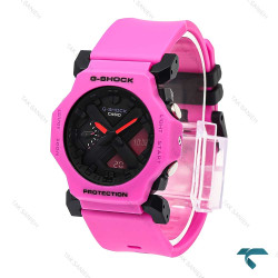 ساعت کاسیو جیشاک GA2300 صورتی صفحه مشکی G-Shock-6293-L