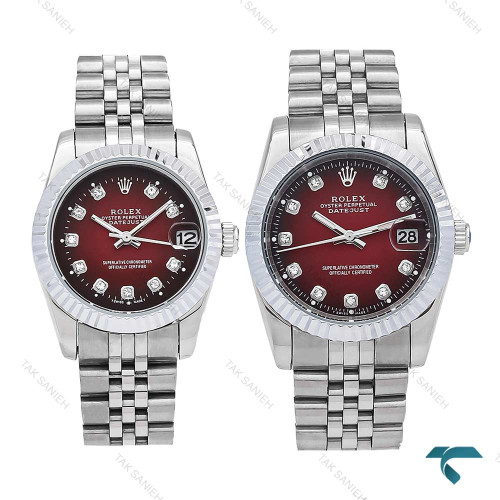 ساعت ست رولکس استیل صفحه قرمز Rolex-6298-S ساعت ست رولکس استیل صفحه قرمز Rolex-6298-S