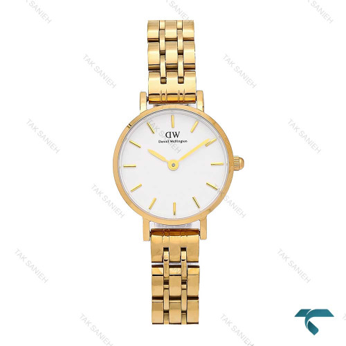 ساعت دنیل ولینگتون زنانه طلایی صفحه سفید مینی DW-6309-L ساعت دنیل ولینگتون زنانه طلایی صفحه سفید مینی DW-6309-L