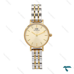 ساعت زنانه DW دورنگ طلایی صفحه طلایی مینی DW-5999-24-L