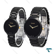 ساعت ست رادو تمام سرامیکی مشکی عقربه طلایی Rado-6339-S