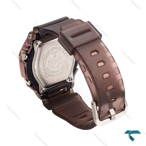 جیشاک زنانه GM-S2100 قهوه ای صفحه طلایی قهوه ای G-shock-6385-L