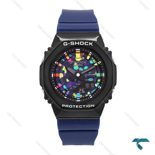 ساعت جیشاک GM-S2100 زنانه سرمه ای مشکی صفحه آبرنگ G-shock-6389-L ساعت جیشاک GM-S2100 زنانه سرمه ای مشکی صفحه آبرنگ G-shock-6389-L