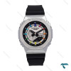 جیشاک GM-S2100 زنانه سیلور مشکی صفحه رنگین کمانی G-shock-6391-L