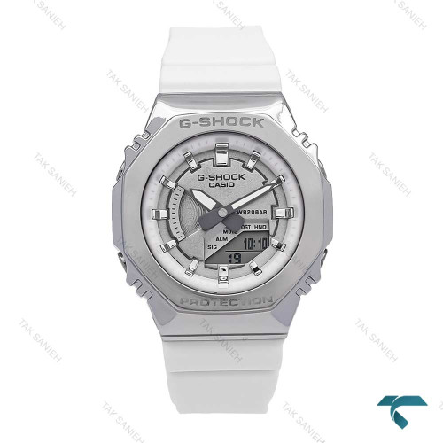 ساعت جیشاک زنانه GM-S2100 زنانه نقره ای سفید G-shock-6392-L ساعت جیشاک زنانه GM-S2100 زنانه نقره ای سفید G-shock-6392-L