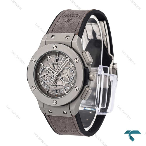 ساعت هابلوت زنانه سه موتوره طوسی صفحه اسکلتون Hublot-6419-L ساعت هابلوت زنانه سه موتوره طوسی صفحه اسکلتون Hublot-6419-L