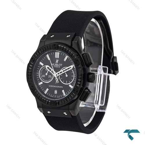 ساعت هابلوت زنانه سه موتوره فول مشکی دورنگین Hublot-6420-L