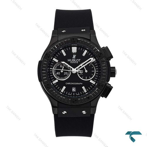 ساعت هابلوت زنانه سه موتوره فول مشکی دورنگین Hublot-6420-L ساعت هابلوت زنانه سه موتوره فول مشکی دورنگین Hublot-6420-L