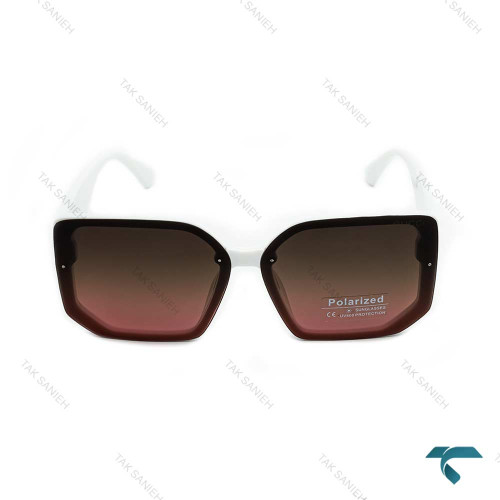 عینک آفتابی گوچی p8966 سفید شیشه قهوه ای Gucci-6454-L