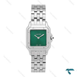 ساعت کارتیه Panthere زنانه استیل صفحه سبز مهندسی مدیوم Cartier-6491-L ساعت کارتیه Panthere زنانه استیل صفحه سبز مهندسی مدیوم Cartier-6491-L