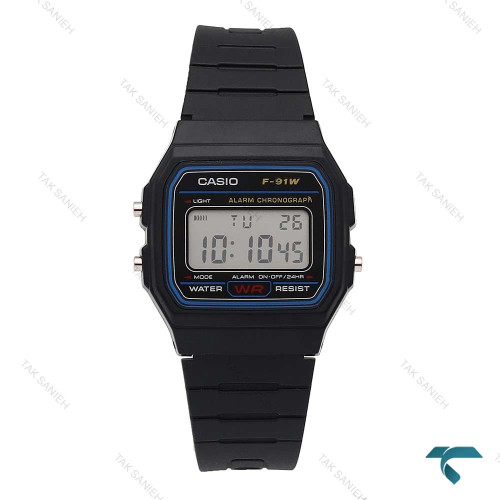 ساعت کاسیو F-91W نوستالژی مشکی آبی Casio-6495-G ساعت کاسیو F-91W نوستالژی مشکی آبی Casio-6495-G